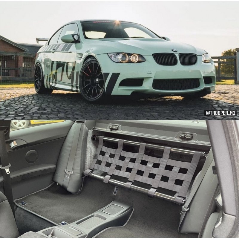Clubsport Set Komplettset V2 - Doppelstrebe mit Netz und Teppich für BMW M3 E92
